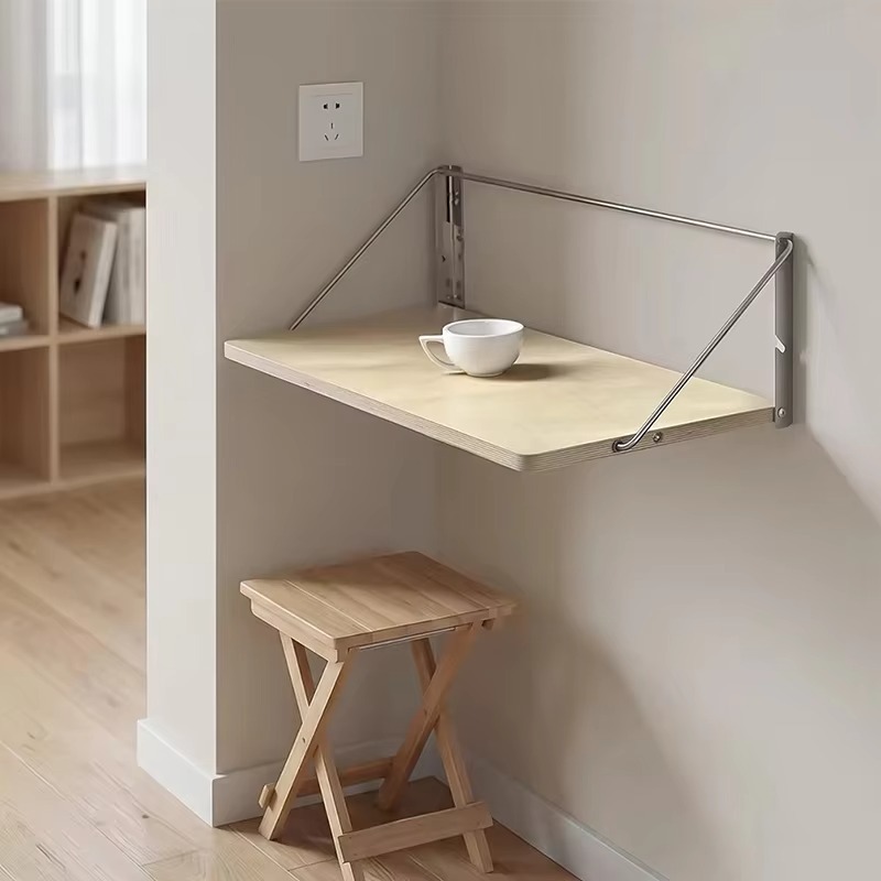 Wall Mounted Desk Fold - Mesa Dobrável Compacta de Aço Inoxidável