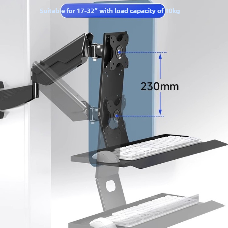 Wall Mounted Desk Fold - Rack de montagem para monitor resistente,