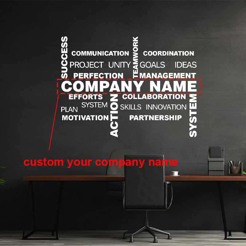 Office Furniture Names - Adesivo de parede com nome comercial