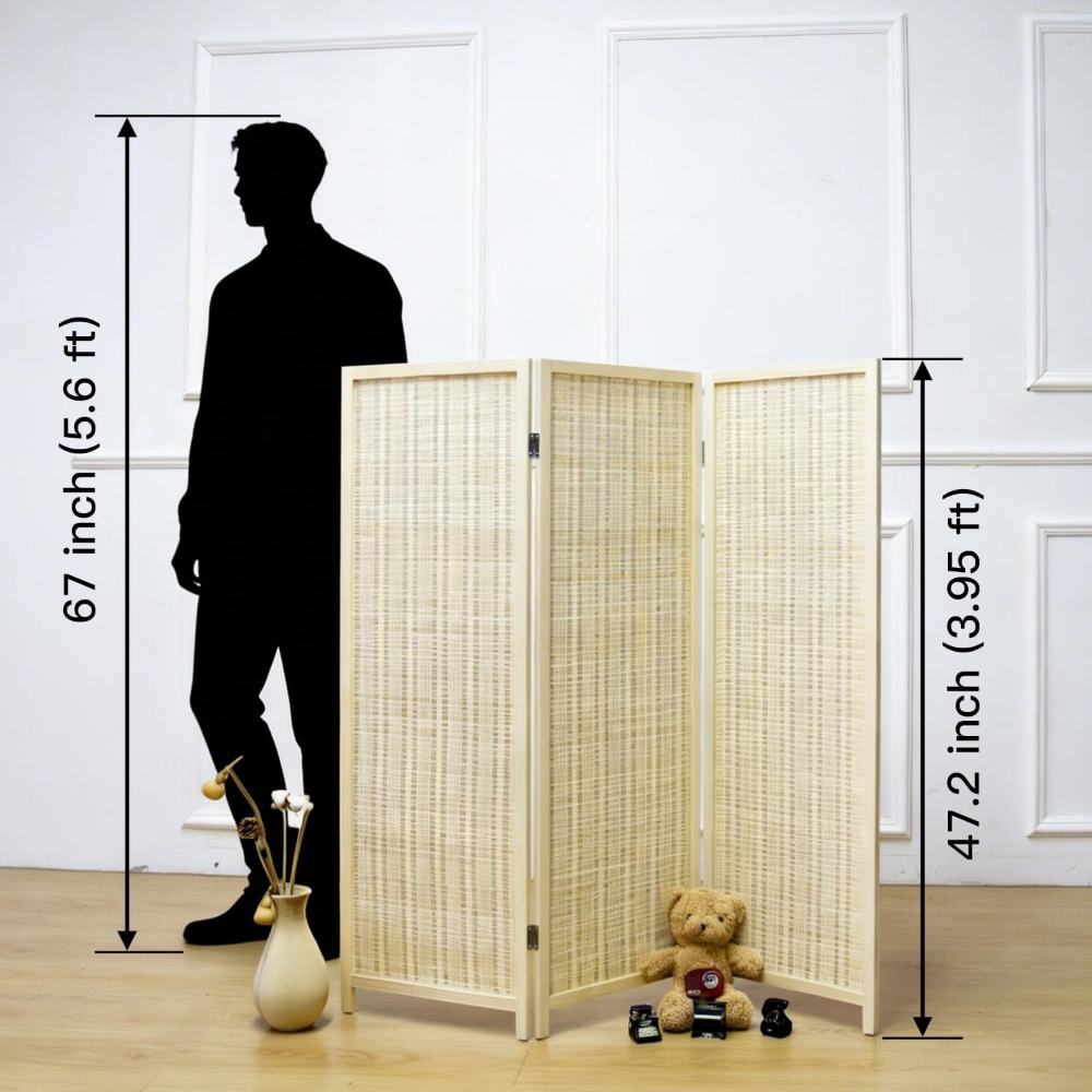 Divisória de Ambiente de 3 Pai - Room Divider Bamboo avaliação e preço