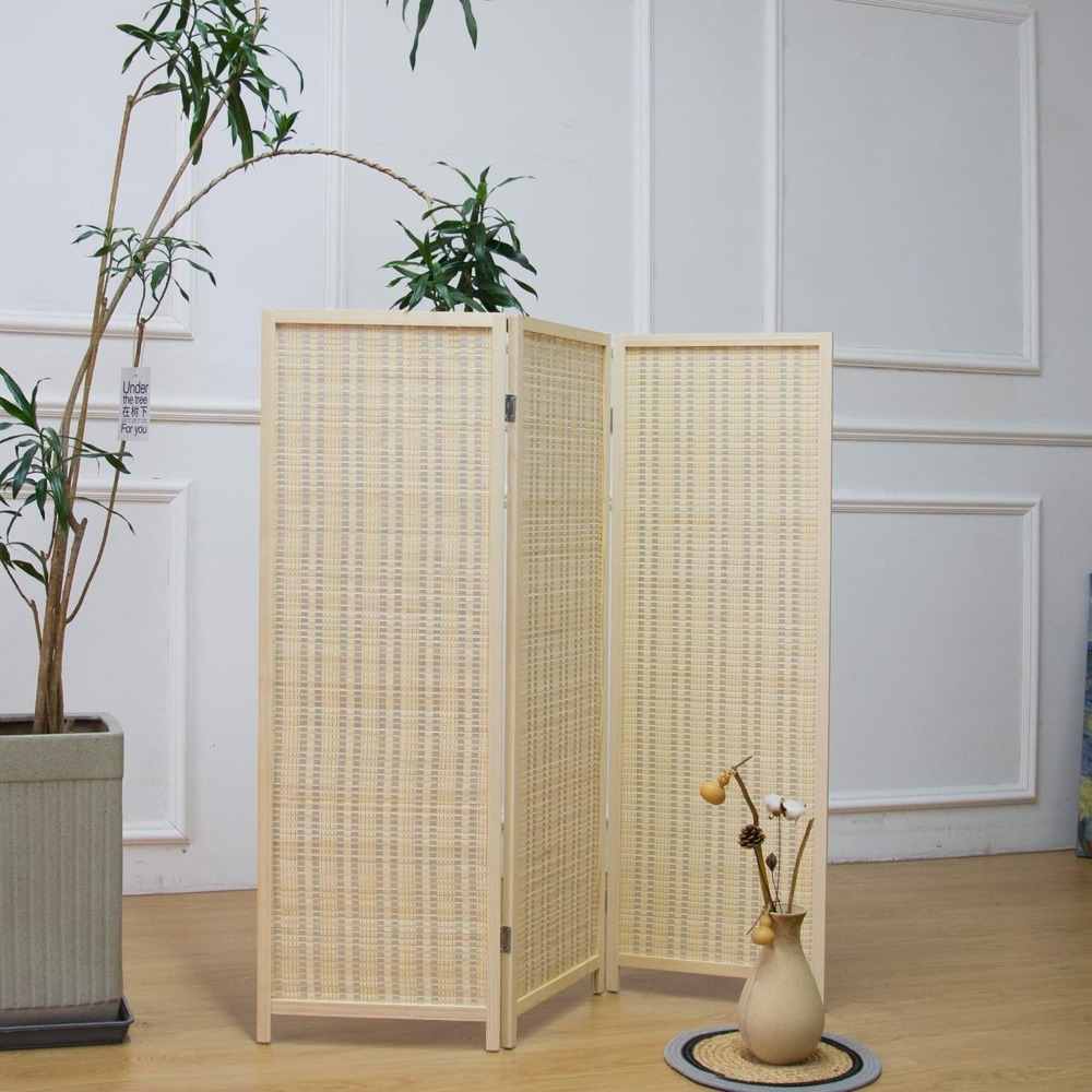Divisória de Ambiente de 3 Pai - Room Divider Bamboo avaliação e preço