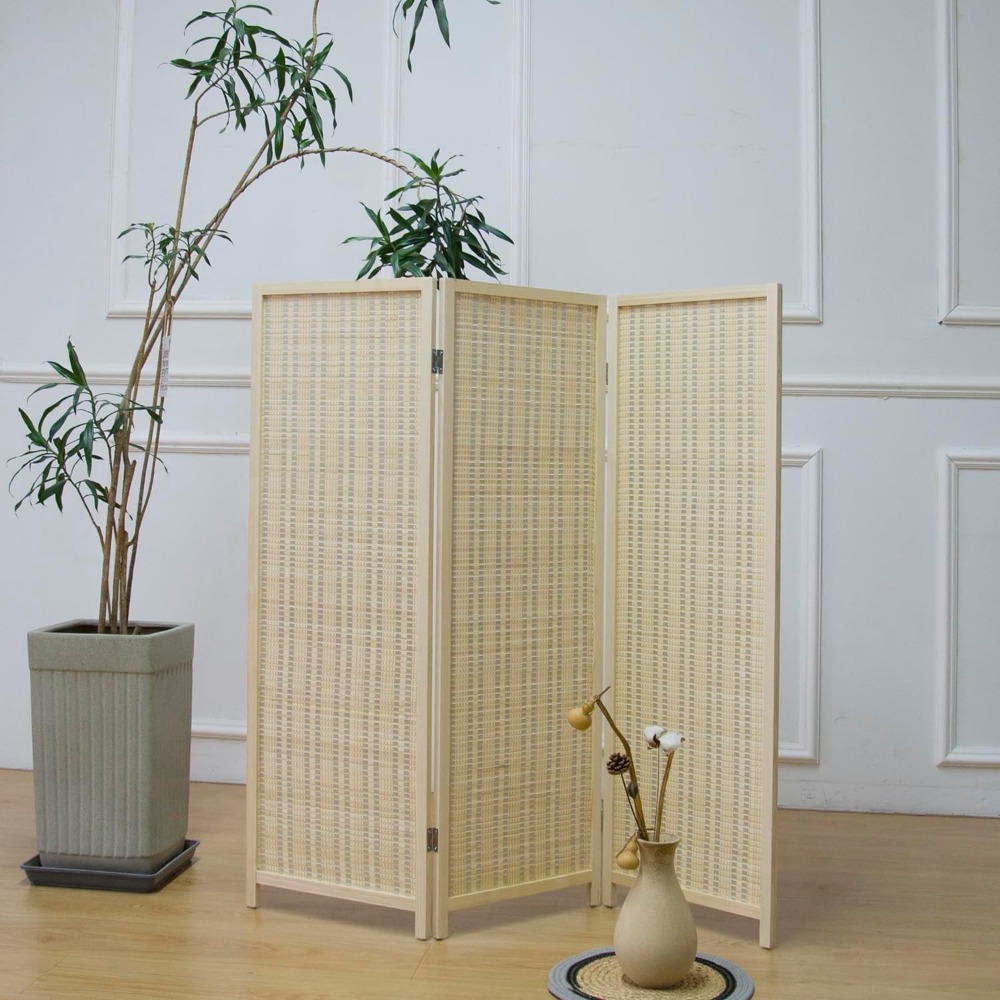 Divisória de Ambiente de 3 Pai - Room Divider Bamboo avaliação e preço