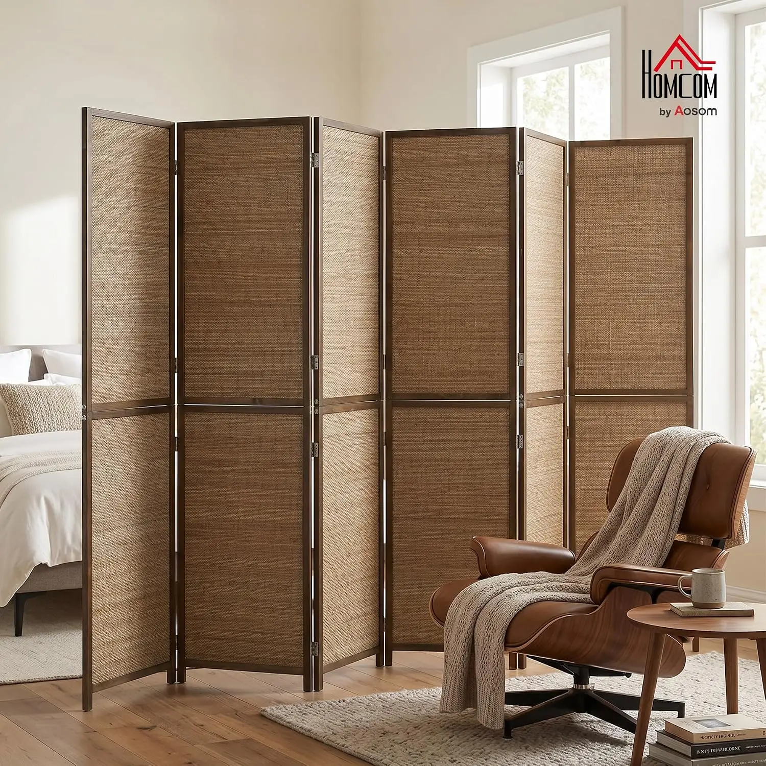 Divisória de Ambiente de 6 Pés - Room Divider Bamboo avaliação e preço