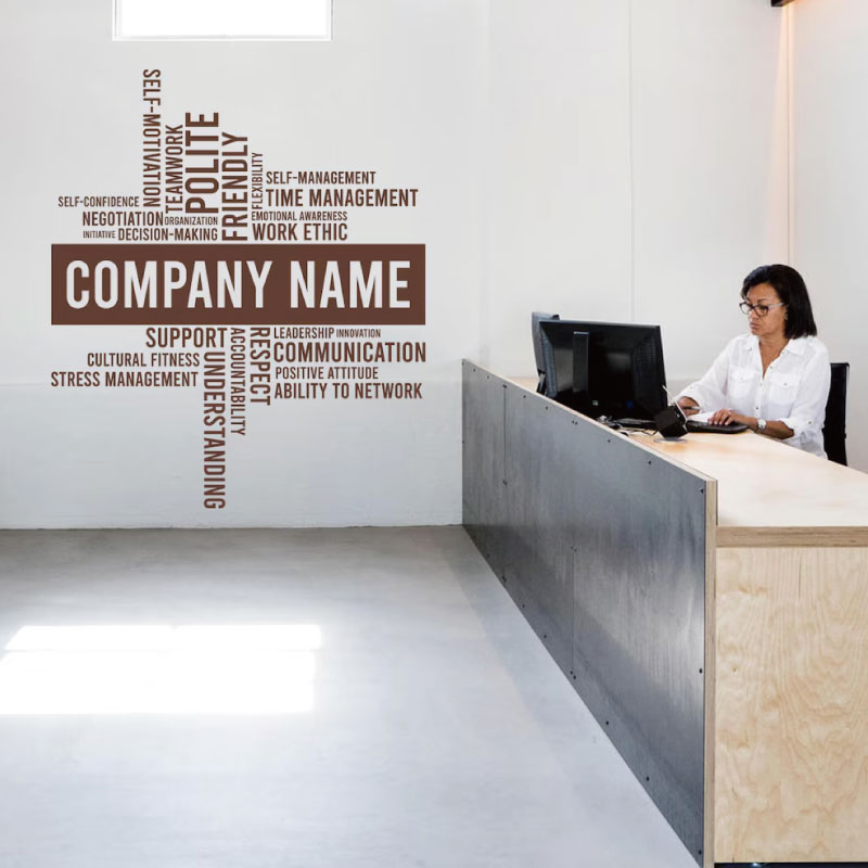 Adesivo de parede de vinil com - Office Furniture Names avaliação e preço