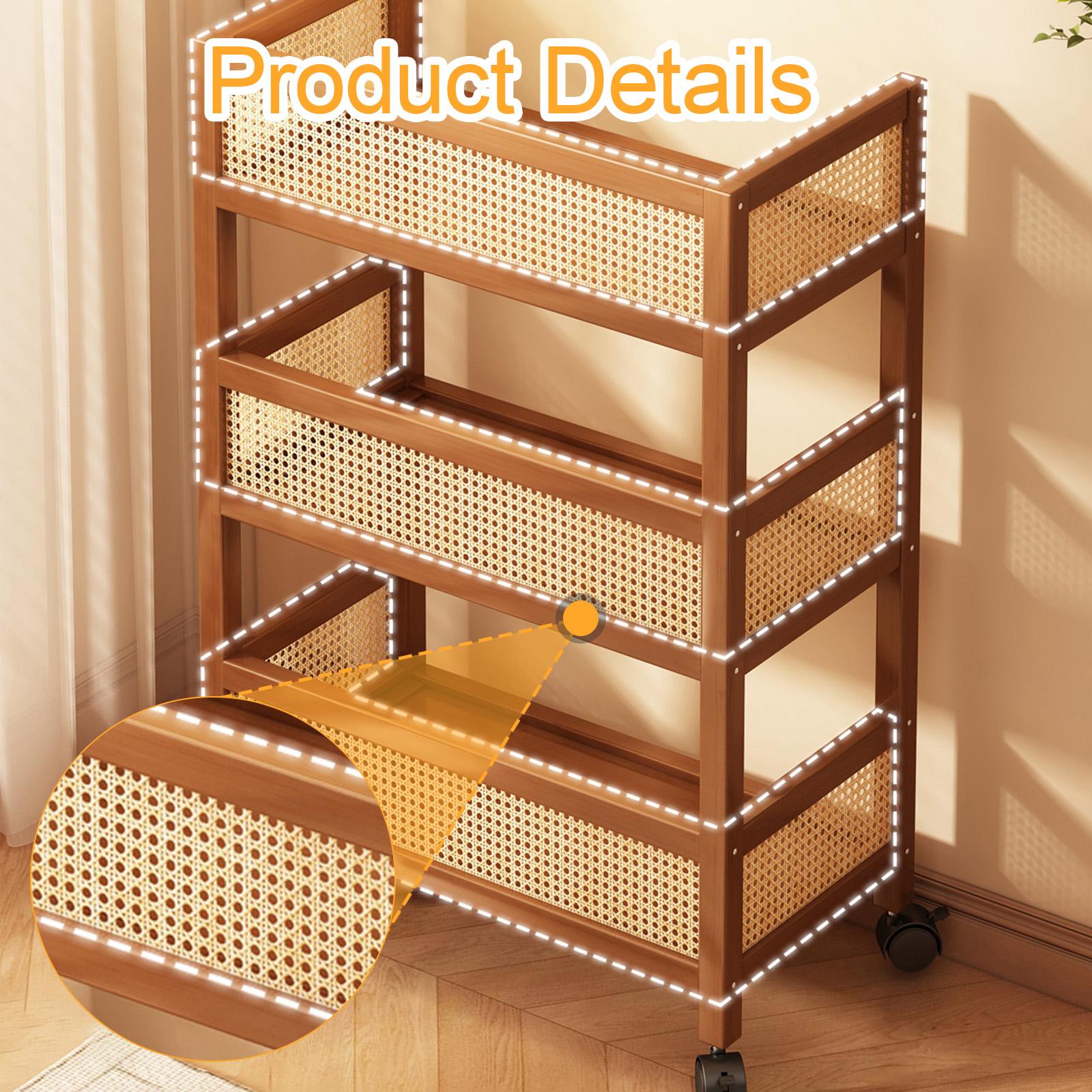 Carrinho de Armazenamento Util - Room Divider Bamboo avaliação e preço