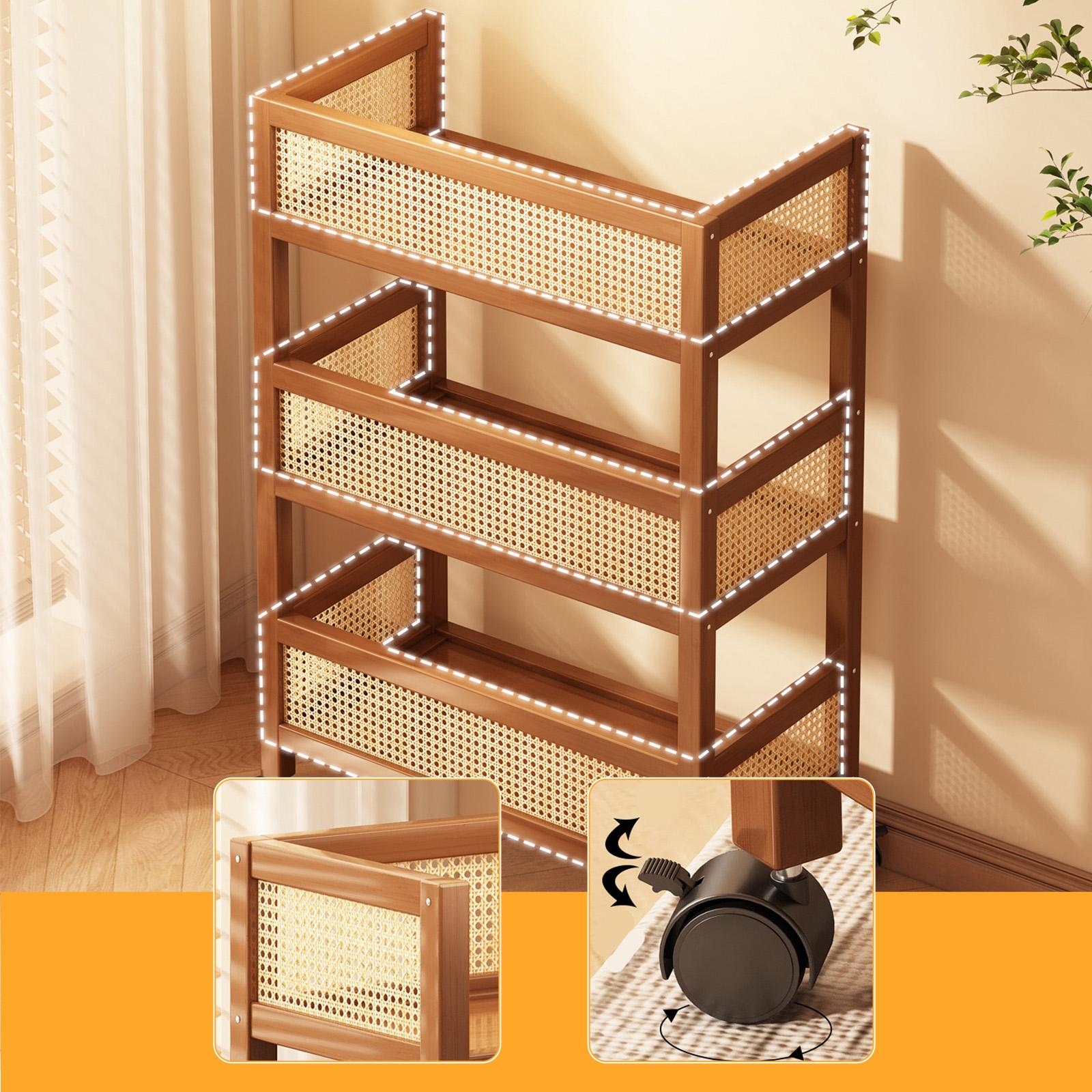 Carrinho de Armazenamento Util - Room Divider Bamboo avaliação e preço