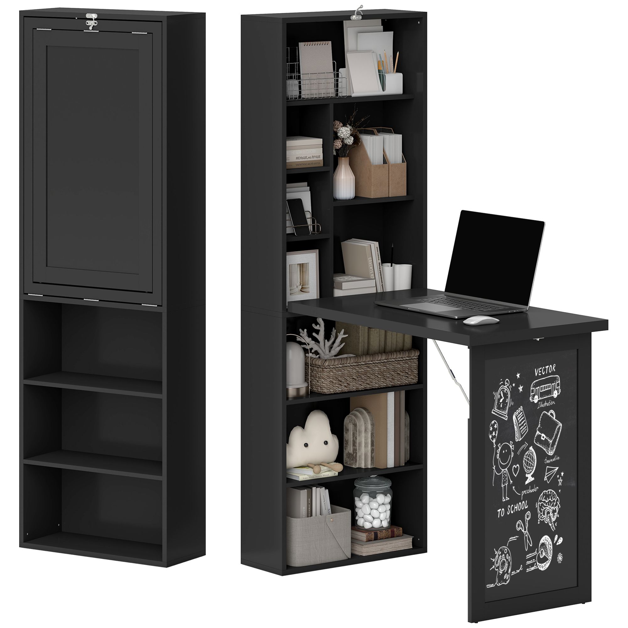 Mesa de Escritório Doméstica C - Wall Mounted Desk Fold avaliação e preço